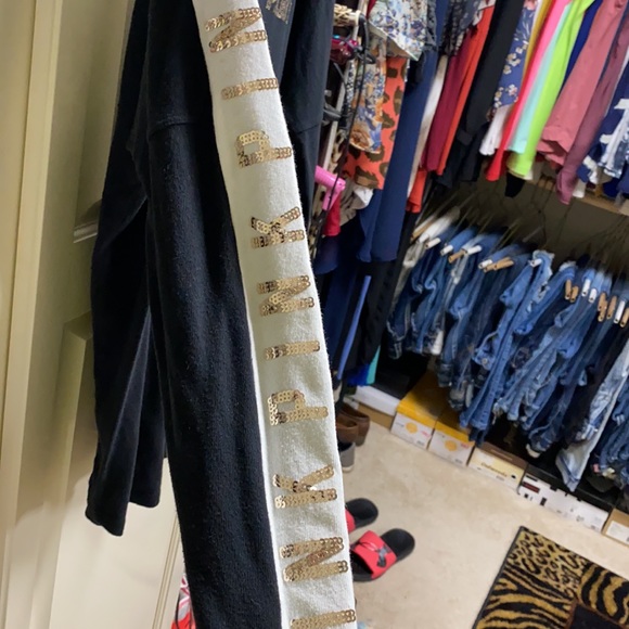 VS Pink along Sleeve Sequin Top - Picture 3 of 8